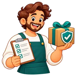 Seller memeriksa daftar pesanan dan paket bergaransi.